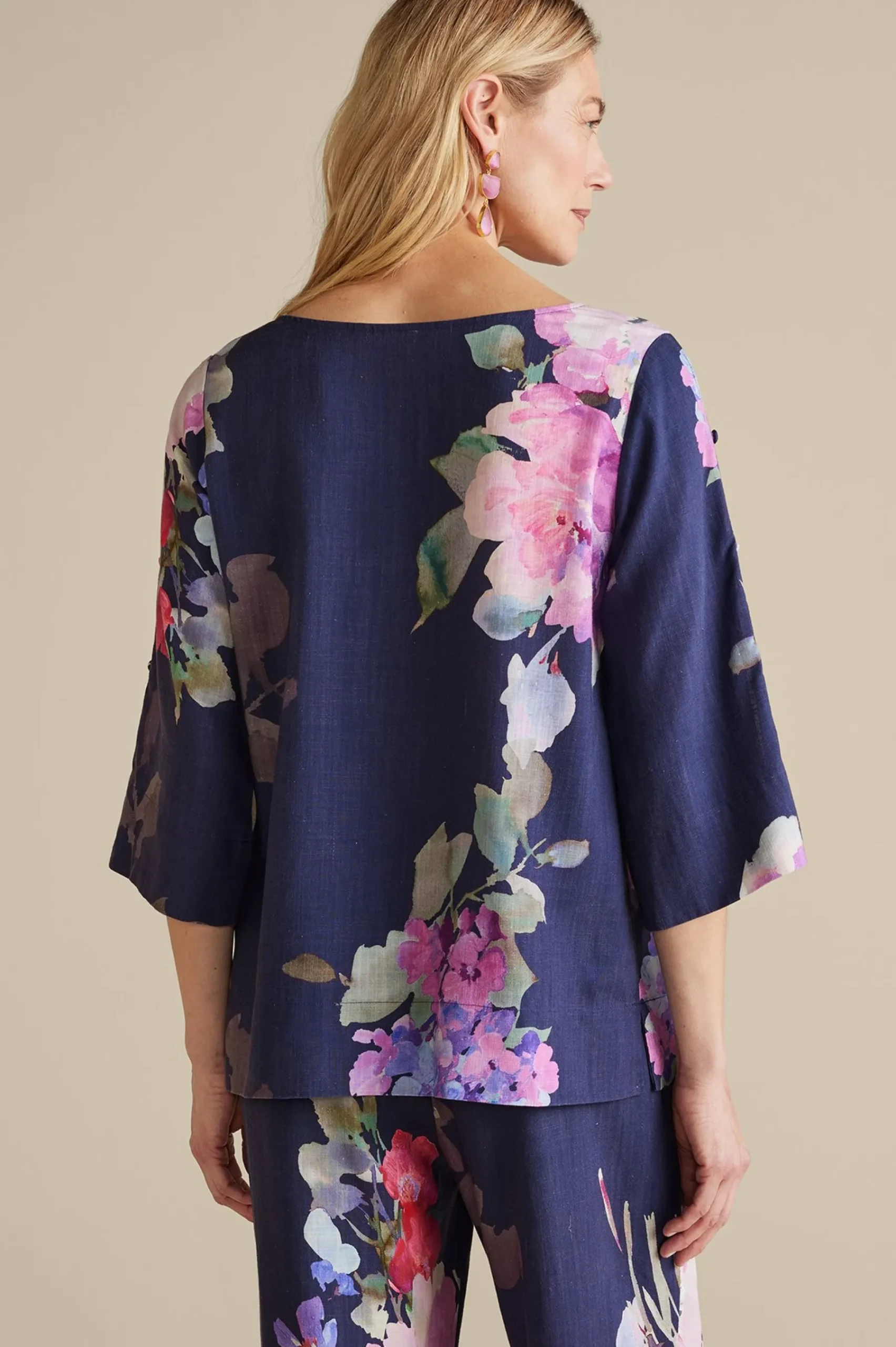 lizette_top_2.webp Into The Blues | Vacation Shop-Soft Surroundings Lizette Top Marseille Floral Exploded