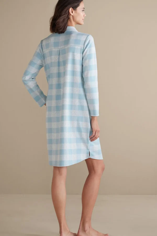Sleepwear & Lounge-Soft Surroundings Mad About Plaid Sleep Dress Red Plaid