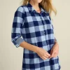Everyday Styles | long sleeve-Soft Surroundings Mad About Plaid Tunic I Charcoal