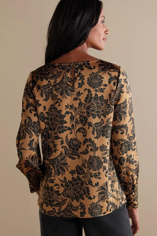 Feminine Flourish | long sleeve-Soft Surroundings Maiya Top Neutral Floral