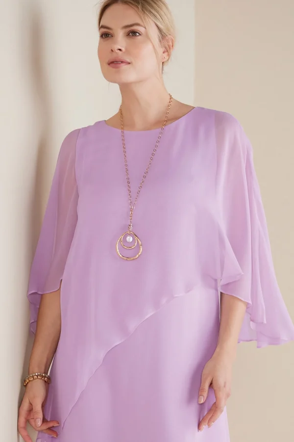 solids | short-Soft Surroundings Mariah Silk Dress Aquatic Blue