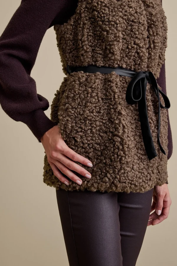 Jackets & Coats | vest-Soft Surroundings Maribo Shearling Vest Brown Shearling