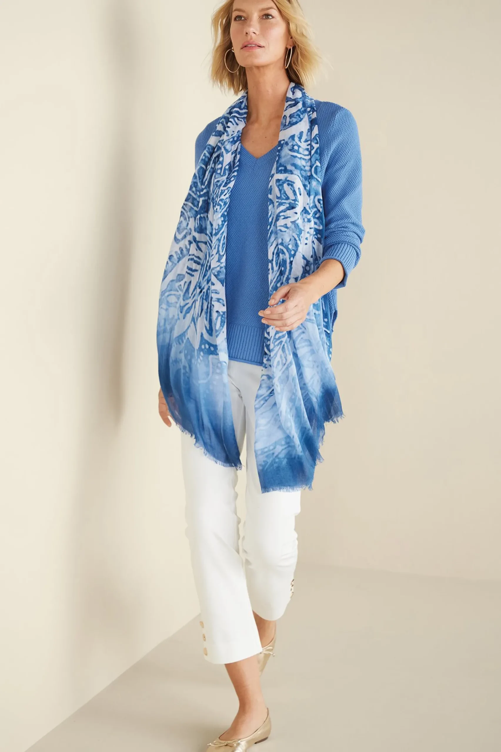 marin_back_button_sweater_5.webp Into The Blues | Sweaters & Cardigans-Soft Surroundings Marin Back Button Sweater Riverside Blue