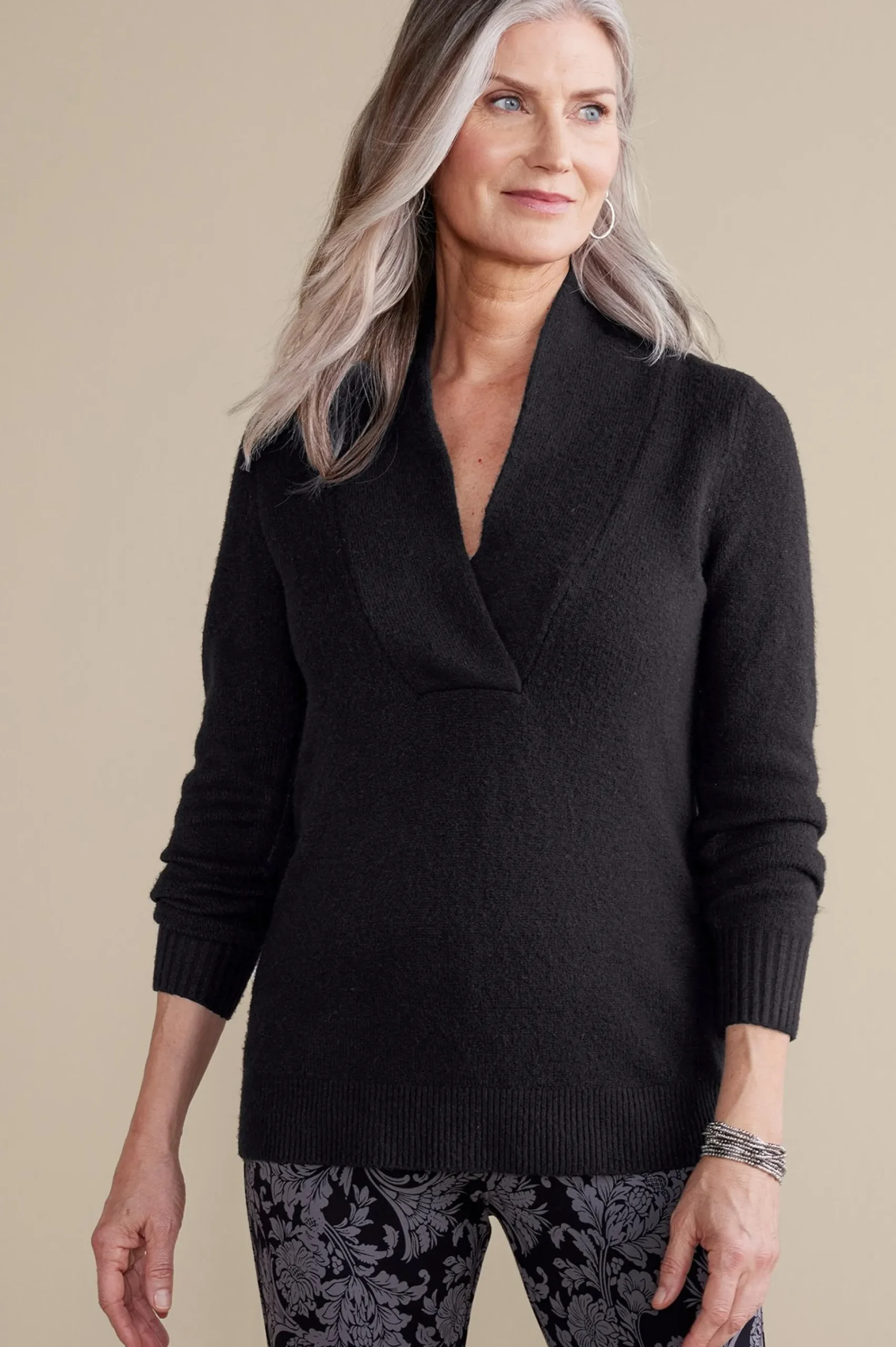meera_sweater_0.webp Everyday Styles | Sweaters & Cardigans-Soft Surroundings Meera Sweater Black