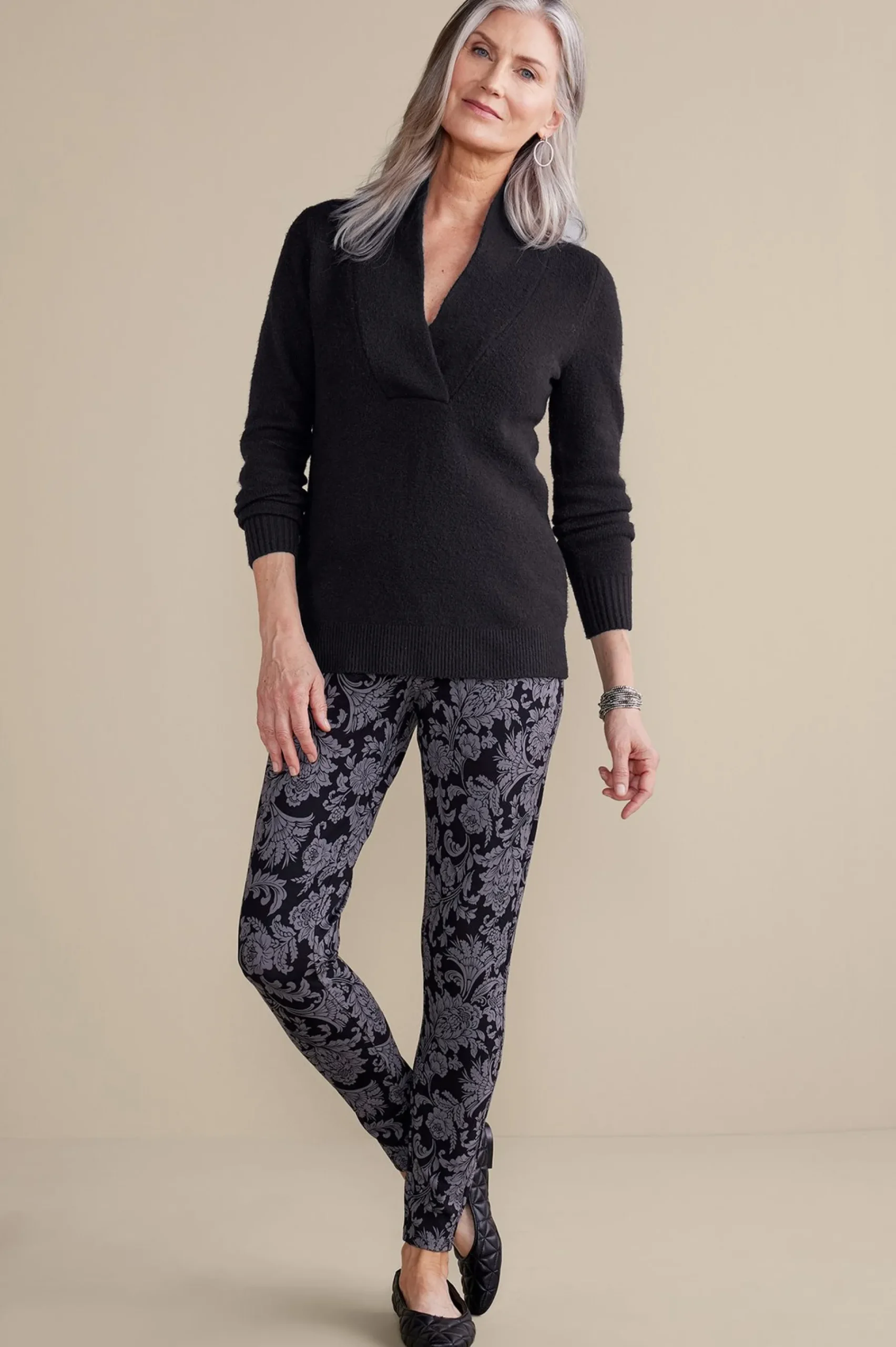 meera_sweater_1.webp Everyday Styles | Sweaters & Cardigans-Soft Surroundings Meera Sweater Black