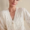 Everyday Styles | Sweaters & Cardigans-Soft Surroundings Meryl Cable Cardigan Ivory Pearl