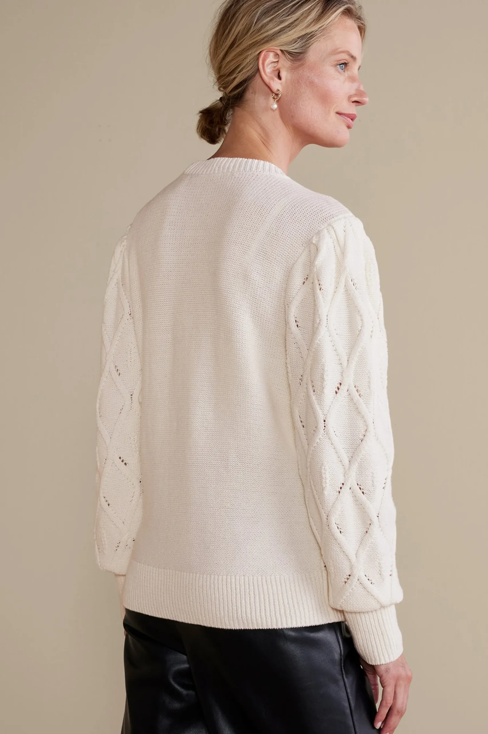 meryl_cable_cardigan_2.webp Everyday Styles | Sweaters & Cardigans-Soft Surroundings Meryl Cable Cardigan Ivory Pearl