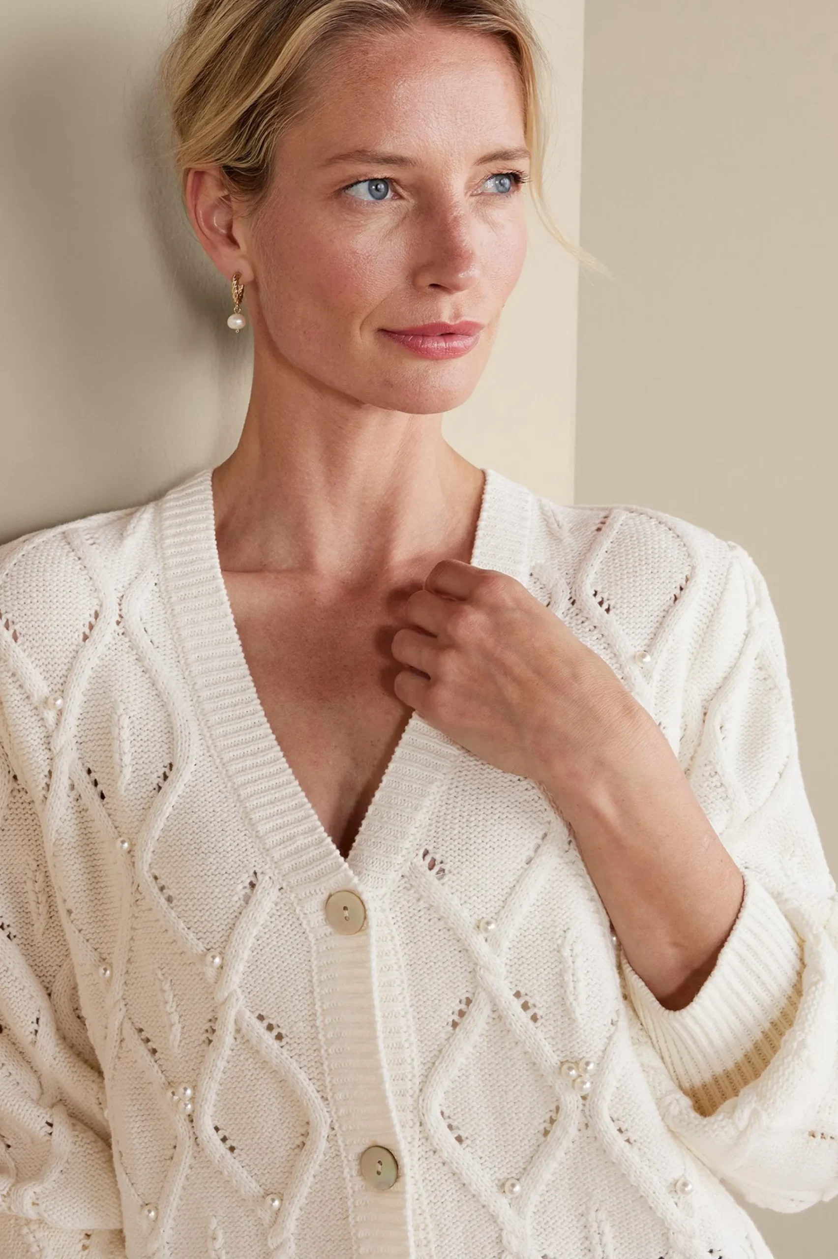 meryl_cable_cardigan_4.webp Everyday Styles | Sweaters & Cardigans-Soft Surroundings Meryl Cable Cardigan Ivory Pearl