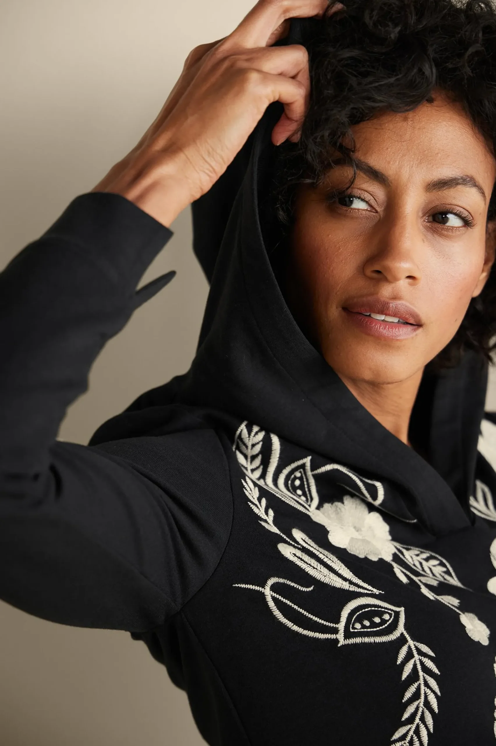 miraflores_embroidered_fr_3.webp Wear Now Styles | long sleeve-Soft Surroundings Miraflores Embroidered French Terry Hoodie Black