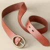 Belts-Soft Surroundings Monaco Leather Belt Black