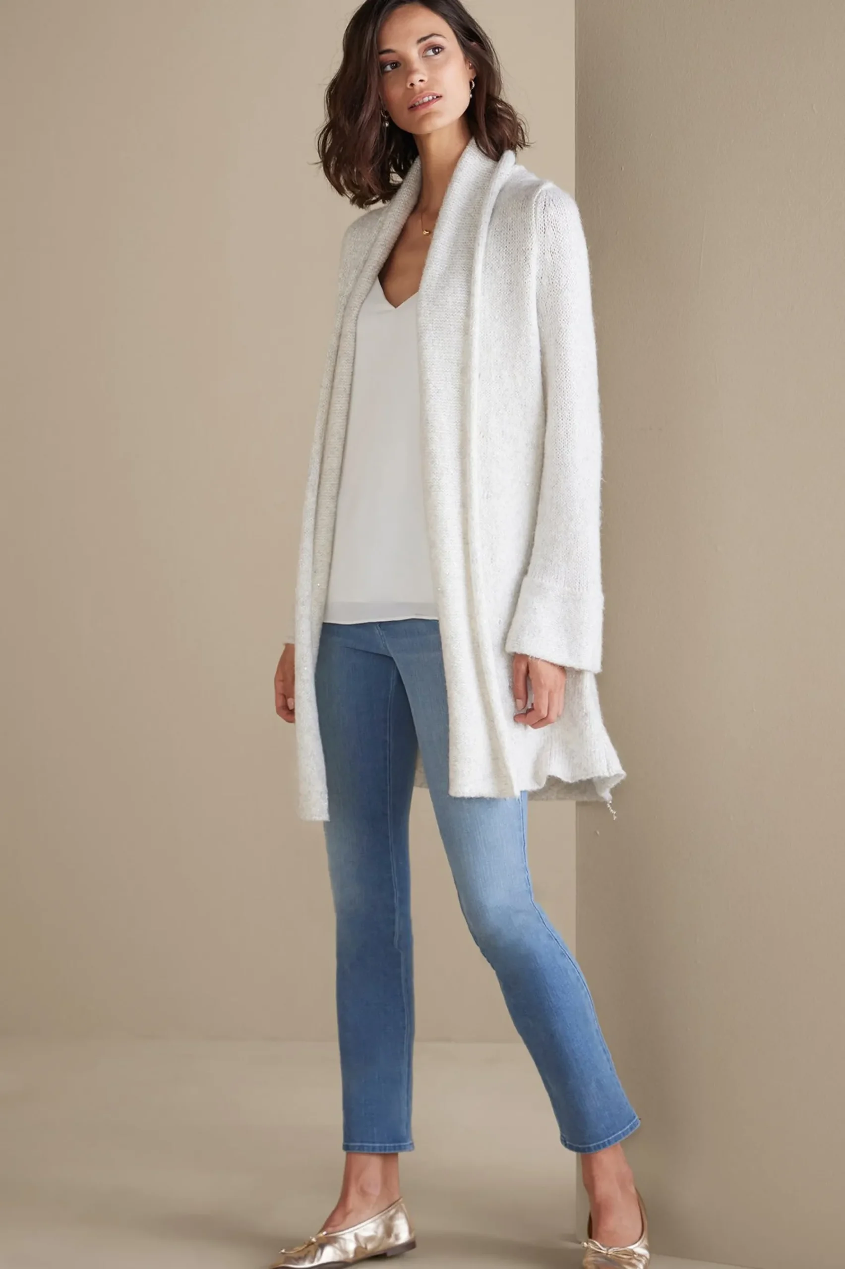 neva_sequin_cardigan_1.webp Everyday Styles | Sweaters & Cardigans-Soft Surroundings Neva Sequin Cardigan Ivory