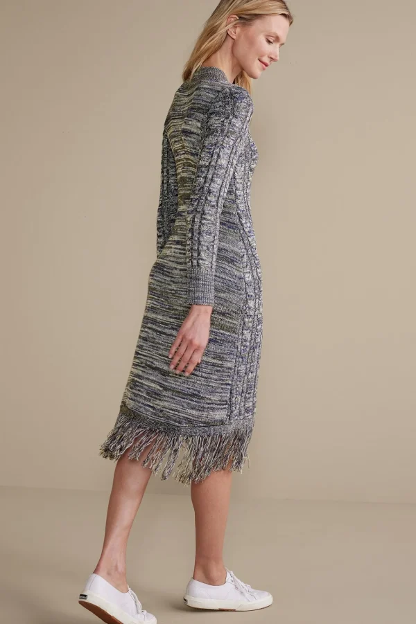 Everyday Styles | work to play-Soft Surroundings Neve Sweater Dress Charcoal Grey