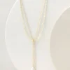 necklaces-Soft Surroundings Nina Layered Necklace Gold