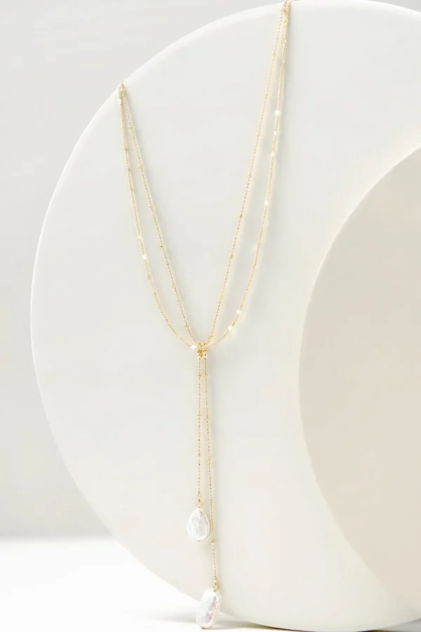 necklaces-Soft Surroundings Nina Layered Necklace Gold