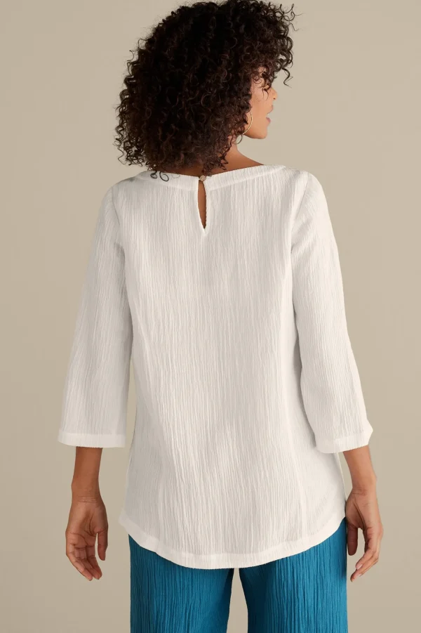 Feminine Flourish | Into The Blues-Soft Surroundings Oceo Gauze Tunic Black