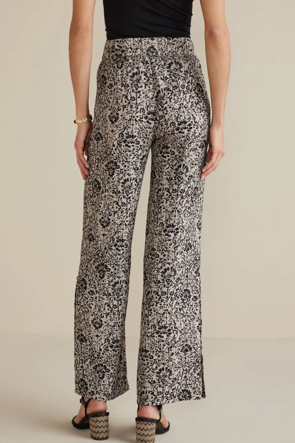 Feminine Flourish | Into The Blues-Soft Surroundings Oceo Gauze Wide-Leg Pants Black