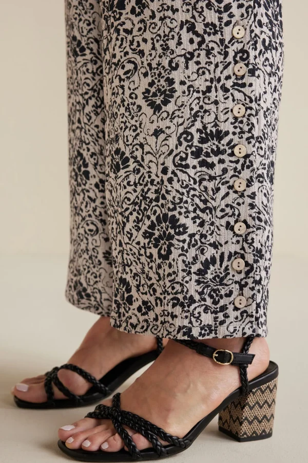 Feminine Flourish | Into The Blues-Soft Surroundings Oceo Gauze Wide-Leg Pants Black