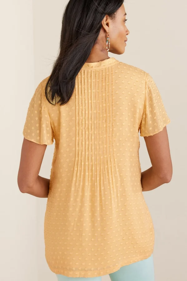 short sleeve | pullovers-Soft Surroundings Offshore Top Aquatic Blue