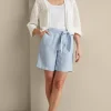 Into The Blues | Vacation Shop-Soft Surroundings Ojai Shorts Light Chambray