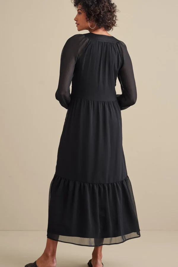 forever favorites | occasion dresses-Soft Surroundings Olga Dress Black