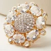 rings & pins-Soft Surroundings Petite Sunburst Brooch Smoky Multi