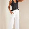 crops & capris | wide leg-Soft Surroundings Petites Caicos Knit Crop Black