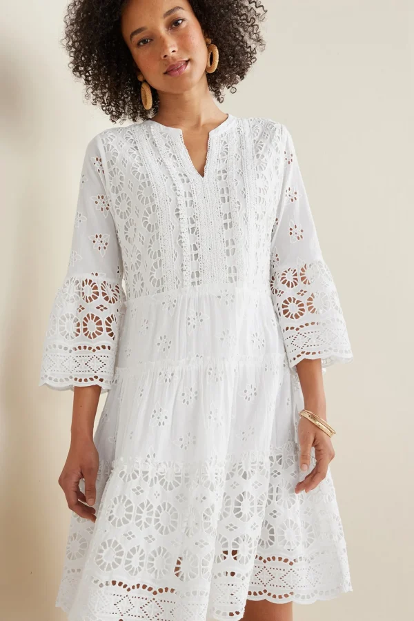 Feminine Flourish | Into The Blues-Soft Surroundings Petites Cordelia Short Dress Swedish Blue