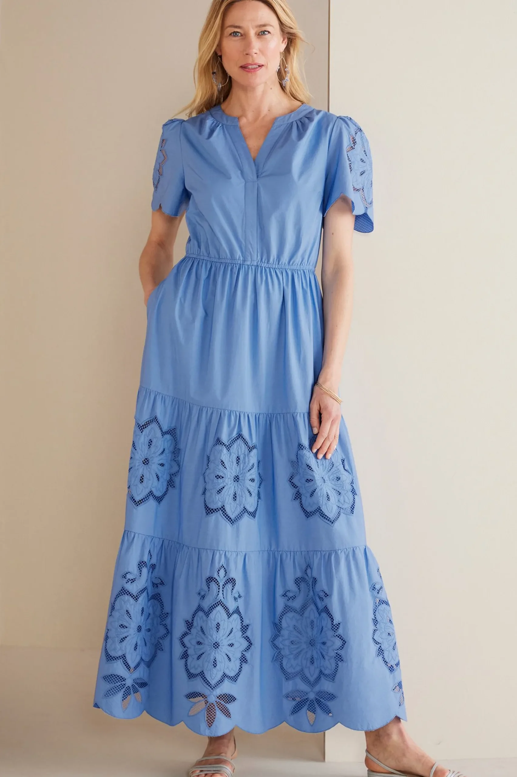 petites_dorothy_maxi_dres_0.webp Feminine Flourish | Into The Blues-Soft Surroundings Petites Dorothy Maxi Dress Blue Bonnet