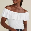 Feminine Flourish-Soft Surroundings Petites Essie Top White