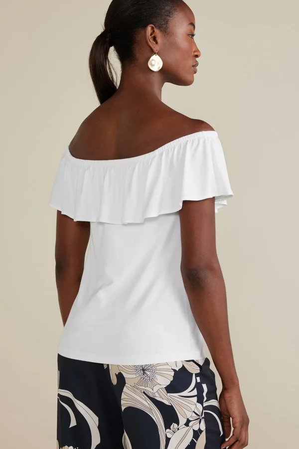Feminine Flourish-Soft Surroundings Petites Essie Top White