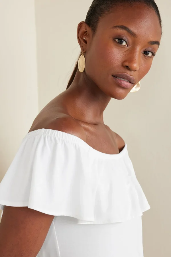 Feminine Flourish-Soft Surroundings Petites Essie Top White