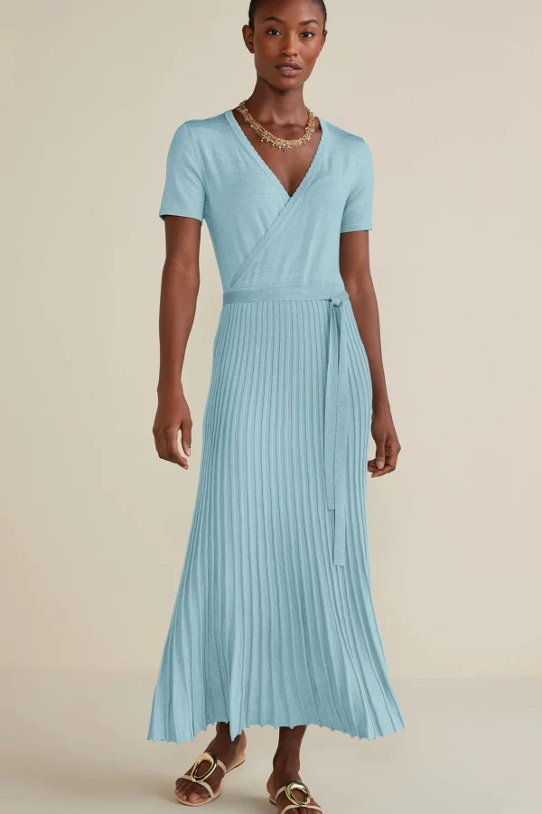 Into The Blues | Dresses-Soft Surroundings Petites Janelle Maxi Dress Aquatic Blue