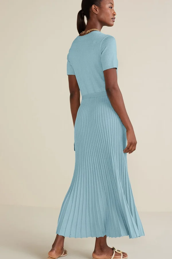 Into The Blues | Dresses-Soft Surroundings Petites Janelle Maxi Dress Aquatic Blue