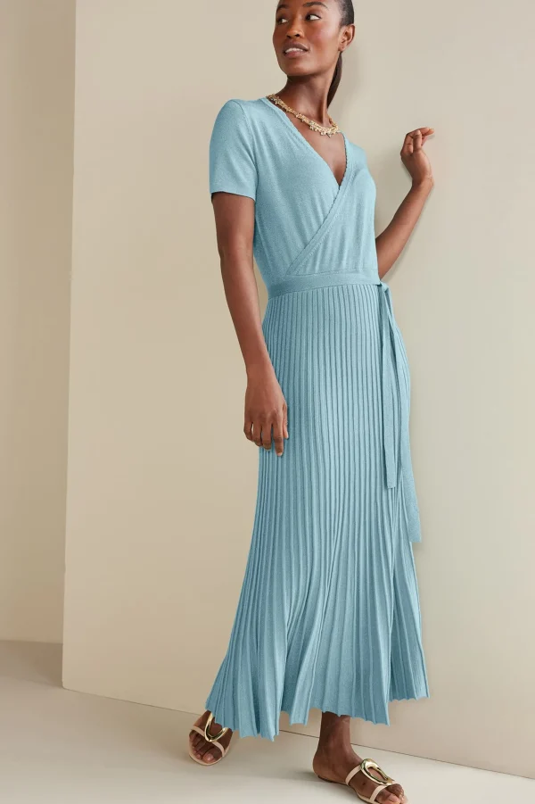 Into The Blues | Dresses-Soft Surroundings Petites Janelle Maxi Dress Aquatic Blue