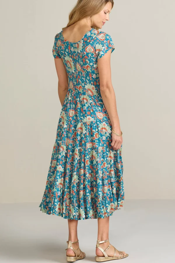 Feminine Flourish | Everyday Styles-Soft Surroundings Petites Kara Dress Neptune Green