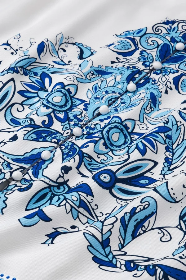 Into The Blues | Global Artistry-Soft Surroundings Petites Louise Midi Dress Perissa Scarf