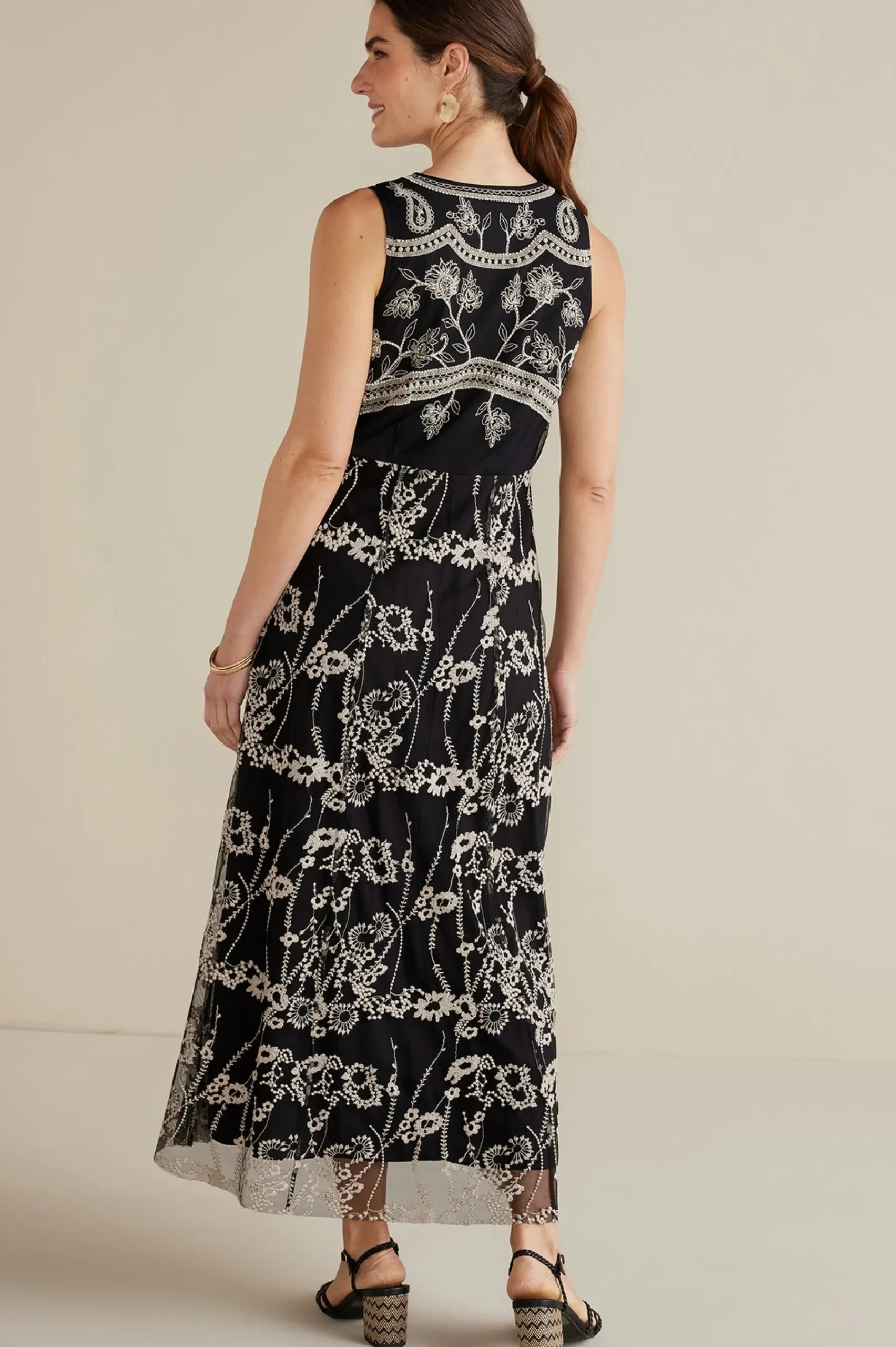 petites_olivia_maxi_dress_2.webp Global Artistry | Dresses-Soft Surroundings Petites Olivia Maxi Dress Black