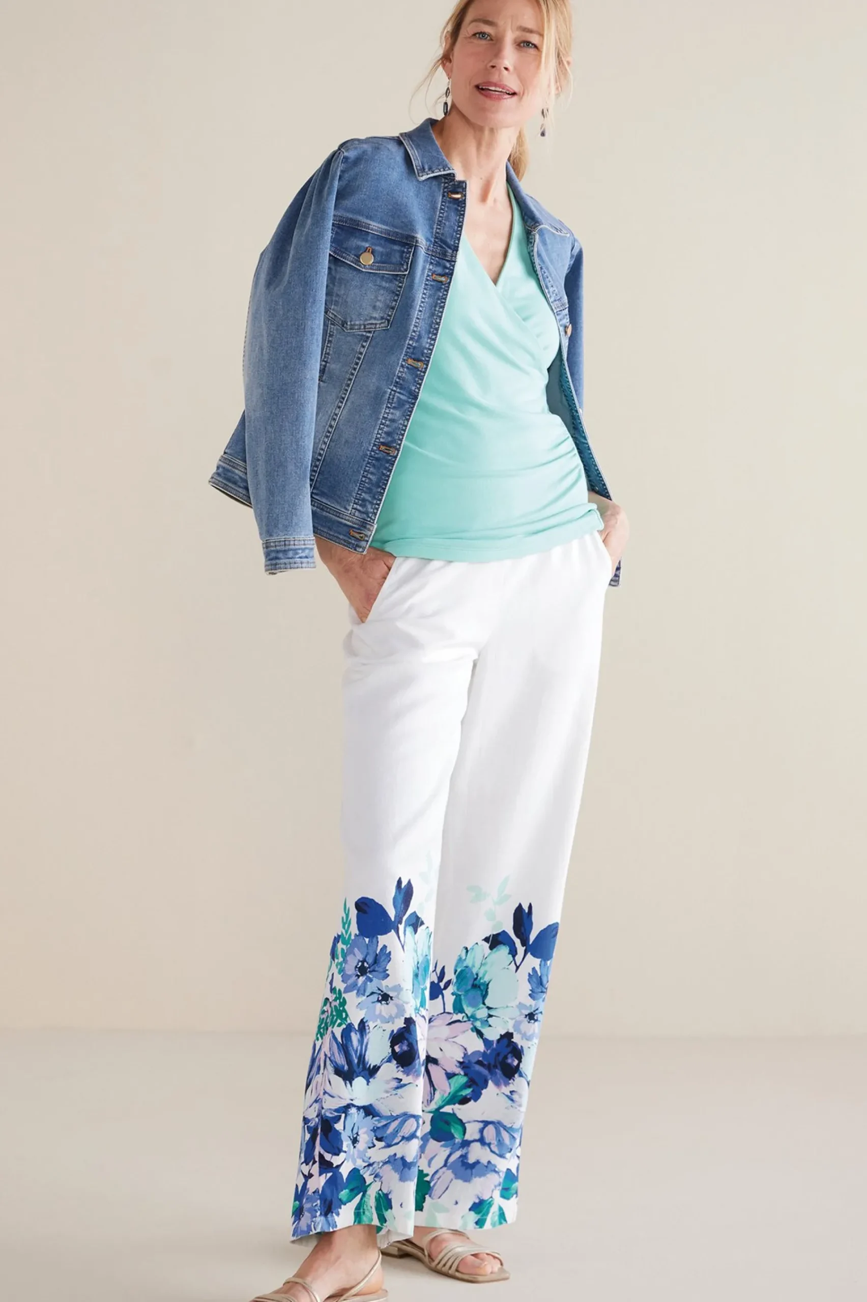 petites_ronna_linen_blend_0.webp Into The Blues | The Floral Shop-Soft Surroundings Petites Ronna Linen Blend Wide Leg Pants Watercolor Floral