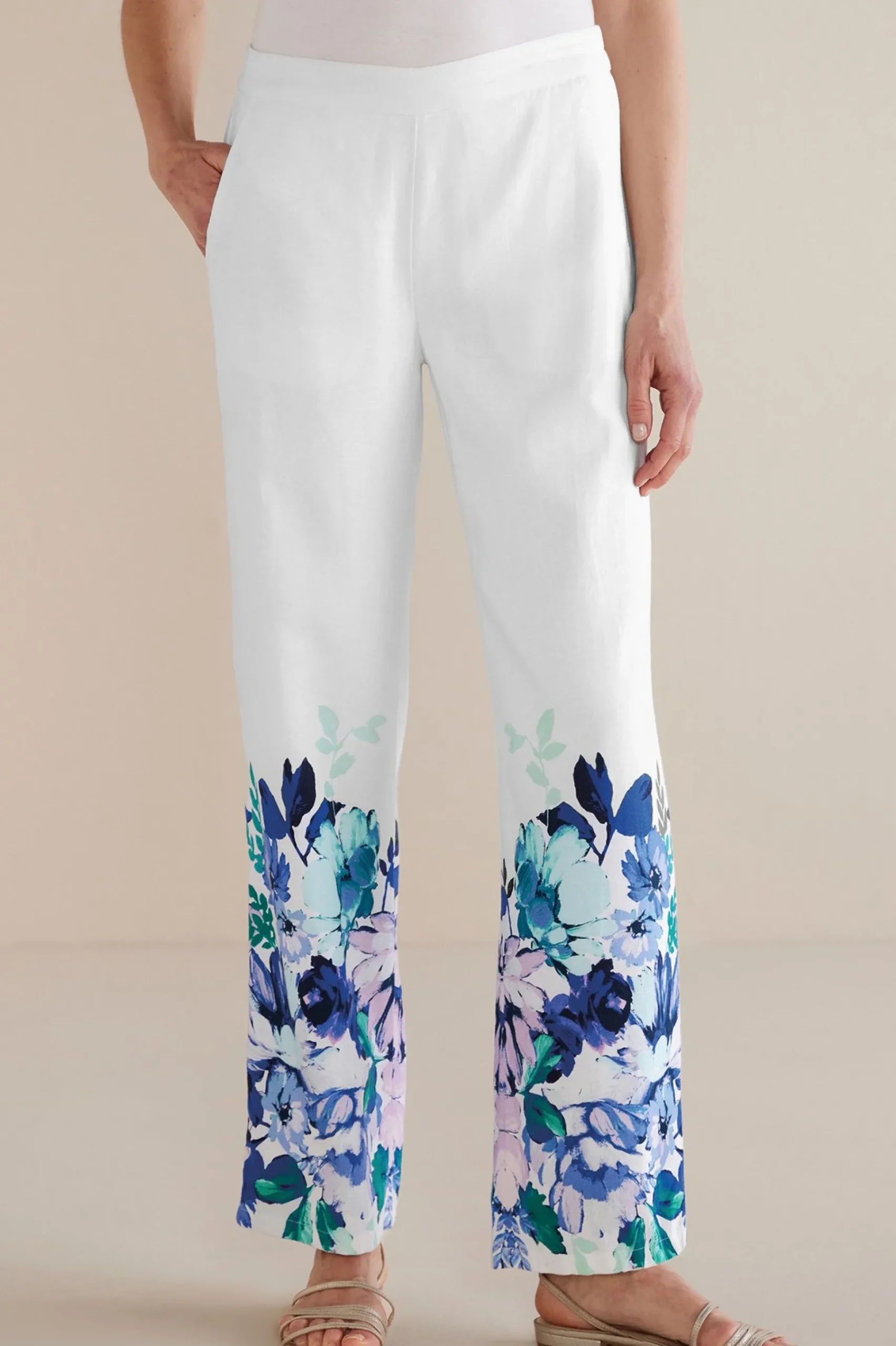petites_ronna_linen_blend_1.webp Into The Blues | The Floral Shop-Soft Surroundings Petites Ronna Linen Blend Wide Leg Pants Watercolor Floral