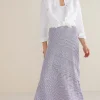 Global Artistry | Skirts-Soft Surroundings Petites Rosemary Skirt Black/White Stripe