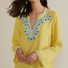 Global Artistry-Soft Surroundings Petites Soraya Embellished Tunic Sunstruck