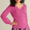 Sweaters & Cardigans-Soft Surroundings Petites Suze Sweater Dark Brown
