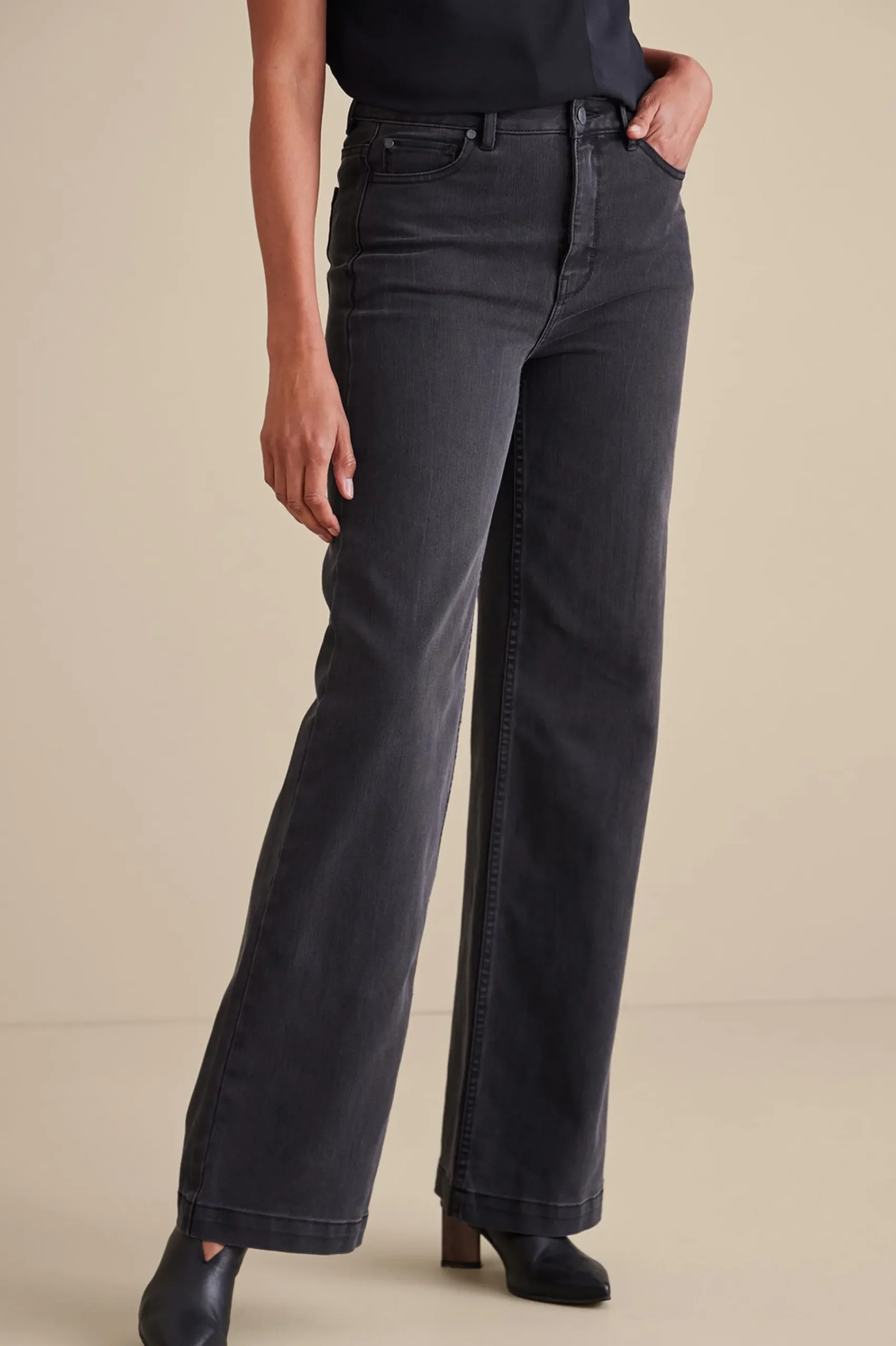 petites_ultimate_denim_wi_5.webp Everyday Styles | Wear Now Styles-Soft Surroundings Petites Ultimate Denim Wide Leg Jeans Ocean Air Wash