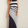 Dresses-Soft Surroundings Petites Vela Infinity Dress Navy/White