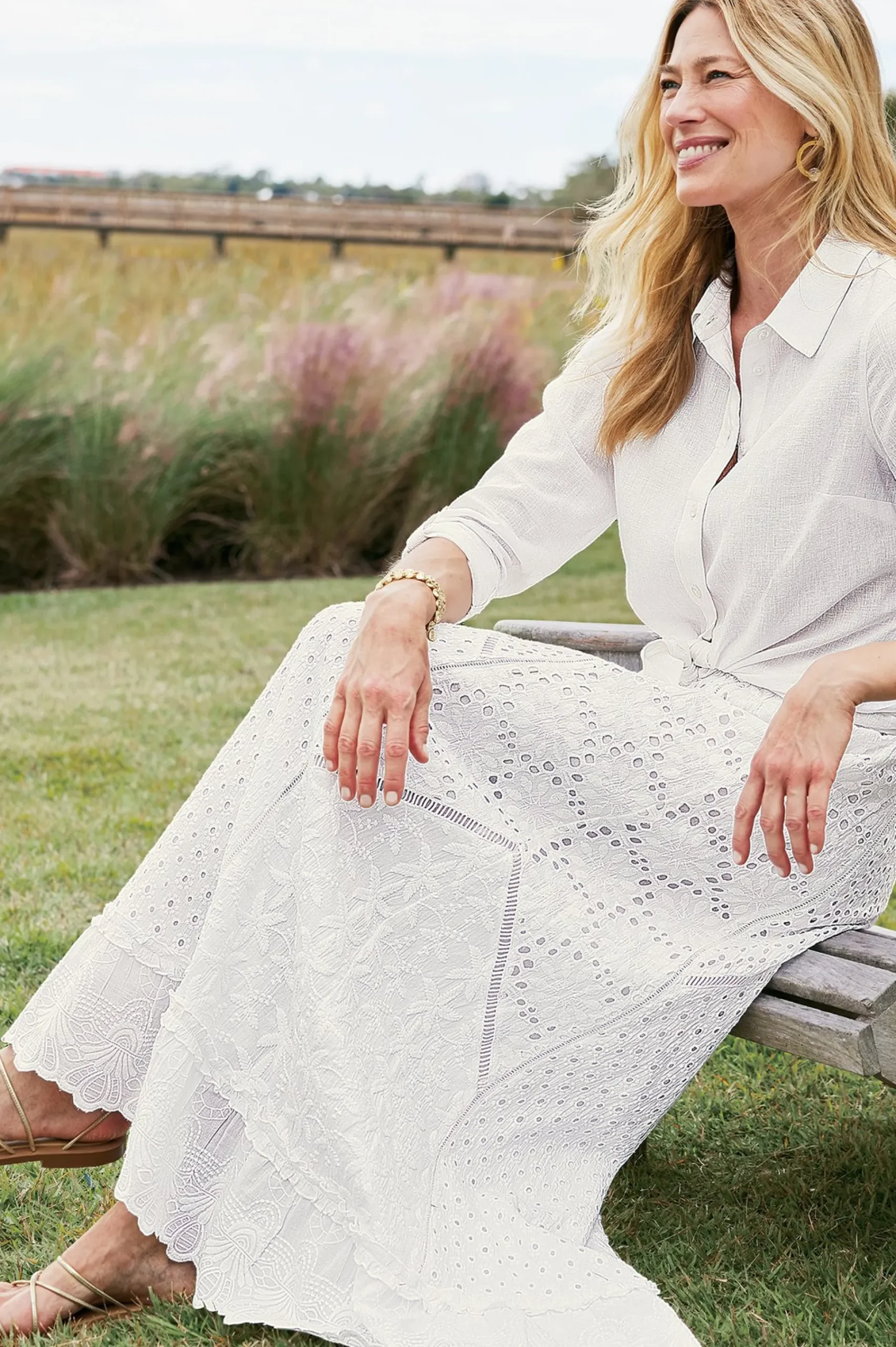 porfiria_embellished_skir_3.webp Feminine Flourish | Vacation Shop-Soft Surroundings Porfiria Embellished Skirt Coronet Blue