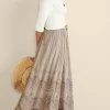 Feminine Flourish | Vacation Shop-Soft Surroundings Portia Skirt Taupe