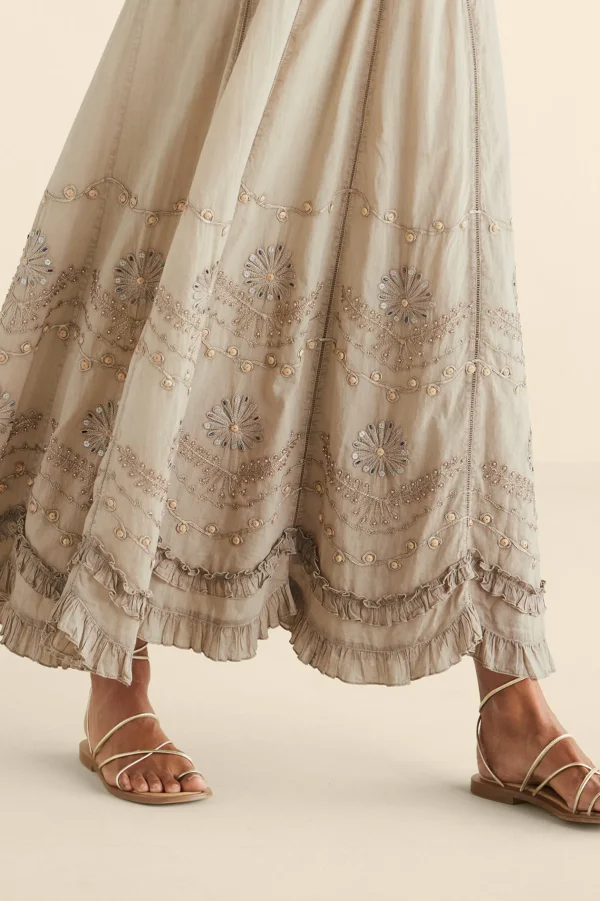 Feminine Flourish | Vacation Shop-Soft Surroundings Portia Skirt Taupe