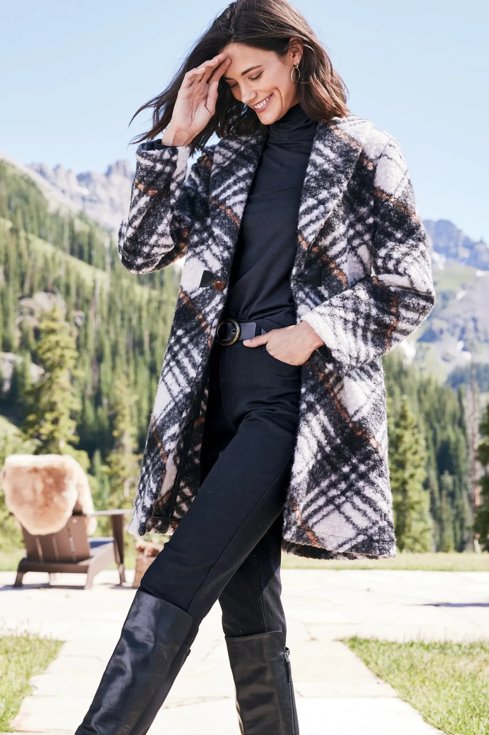 rita_plaid_jacket_3.webp Jackets & Coats-Soft Surroundings Rita Plaid Jacket Multi Stripe