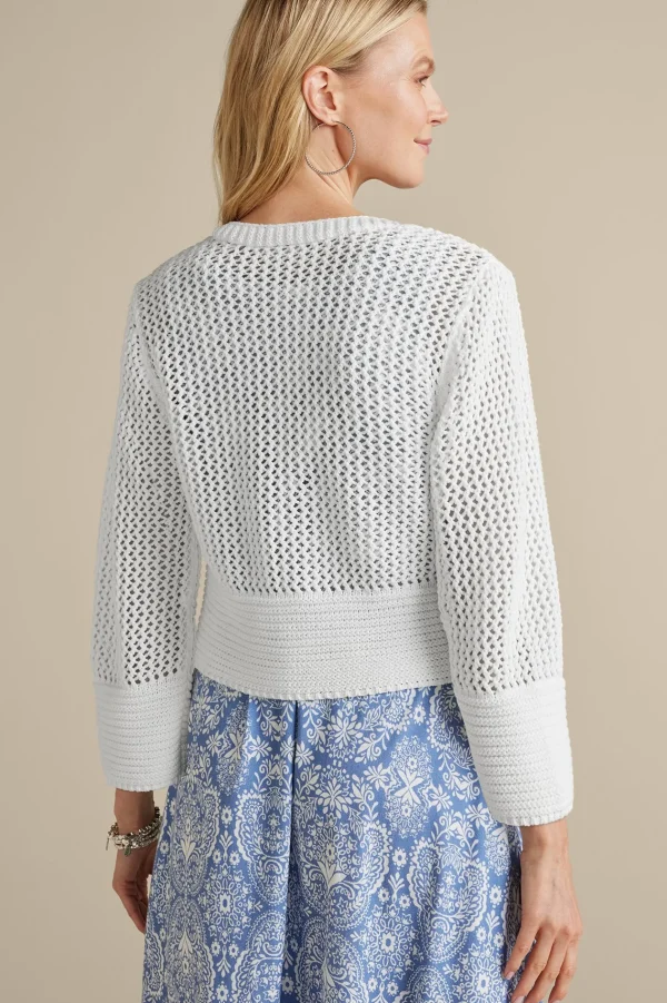 Feminine Flourish | Vacation Shop-Soft Surroundings Sakari Cardi White