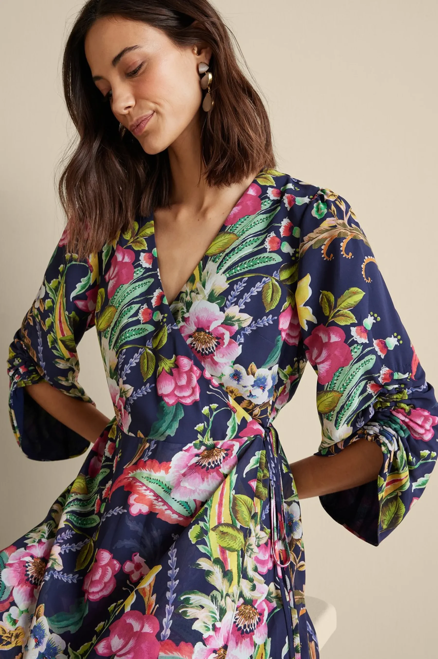 samantha_maxi_dress_1.webp Feminine Flourish | vacation dresses-Soft Surroundings Samantha Maxi Dress Navy Paisley